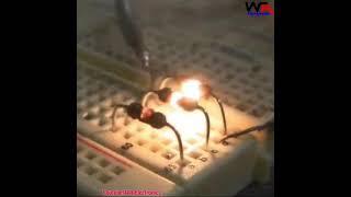 Burning Of Electronics Components #electronicsprojects #short #shorts