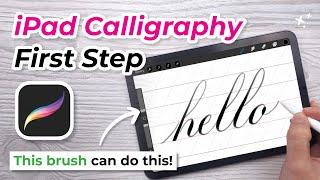 How To Create a Custom Calligraphy Brush in Procreate | Easy Beginner Tutorial