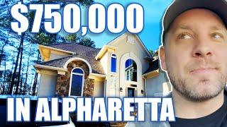 $750,000 in Alpharetta Georgia on a GOLF COURSE! | Living in North Atlanta | Atlanta Georgia Suburb