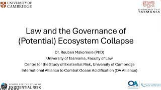 Law and the Governance of (Potential) Ecosystem Collapse with Dr Reuben Makomere