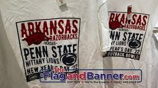 FlagandBanner.com has your Razorback Game Day Apparel