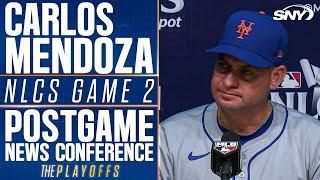 Carlos Mendoza on Mark Vientos' grand slam and postseason success in Mets' Game 2 win | SNY