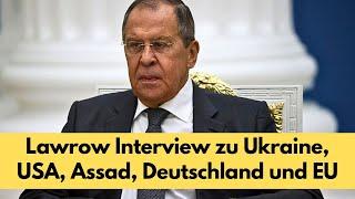 Sergej Lawrow Interview: Trump, Prognose 2025, Ukraine, Selensky, Assad, BRICS! Deutsch Übersetzung