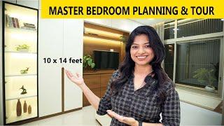 Master Bedroom Design 10' x 14' | Master Bedroom Wardrobe Design | Interior Design | Thane 2bhk EP1