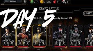 Normal Krypt CLEARED! 5 days F2P Account PROGRESS! MK Mobile