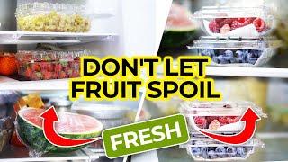 Keep Fruit & Berries Fresh For a Long Time | Food Storage Tips