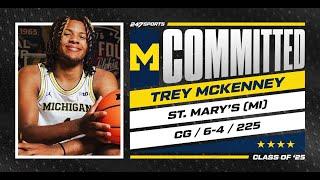 WATCH: Composite 5-star CG Trey McKenney commits to Michigan | No. 19 overall prospect