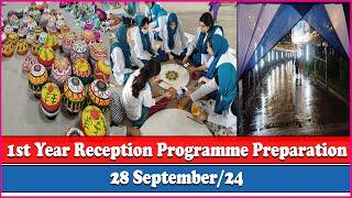 1st Year Reception Programme Preparation II 28 September 24 II Ad-din Sakina Women's Medical College