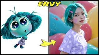 Inside Out 2 Characters As Human In Real Life And Other Favorites! | Anxiety, Envy And Others!