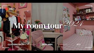 BEDROOM MAKEOVER PART 3  my room tour 2024! (pink-themed room ) #roomtour #roommakeover