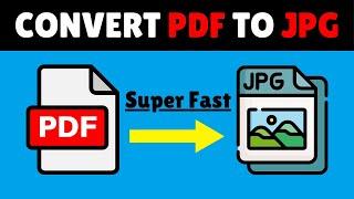 How to Convert PDF to JPG Super Fast