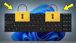 How to Lock & Unlock Keyboard in Windows 11 / 10 / 8 / 7 | Turn On / Off keyboard lock  /  ⌨️