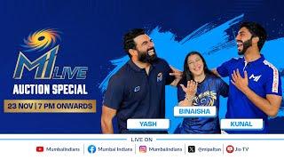 MI LIVE Auction Special 2025 | Mumbai Indians