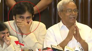 Pawan Kalyan Uncontrolled Laugh For Madhu Funny Words | Janasena | Political Sena