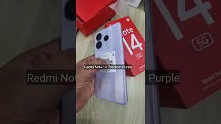 Redmi note 14 5G Phantom Purple Unboxing