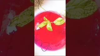 strawberry crystal jelly#tasty food cooking#