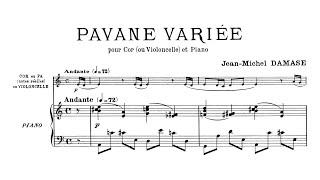 [Score] Jean-Michel Damase - Pavane Variée for horn and piano