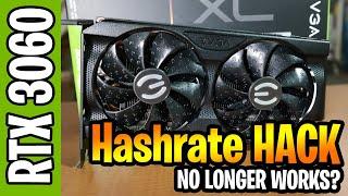 RTX 3060 Mining Hashrate Driver Hack Doesn't Work Anymore?