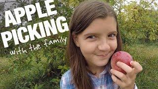 Autumn Apple Picking at the Orchard with the Family