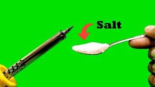 Few people know this method in Soldering! Add salt and repair Soldering iron at home and be amazed!