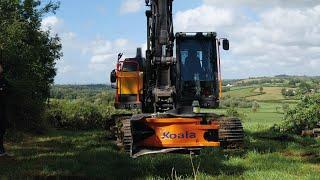 Cutting Trees with Koala 400 on Volvo EC140E