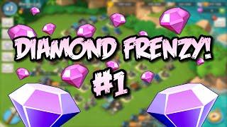 Boom Beach - DIAMOND FRENZY! #1 - $50 | Sculptor and Base Defenses! Gunboat Masterpiece!
