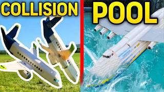 BEST OF 2024: Lego Plane Crashes - 10 VS 10,000 PARTS, Ultra Satisfying Crashes