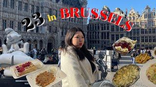 [23 in Brussels] 벨기에 브뤼셀 여행  그랑플라스 야경 | 오줌싸개 동상 | 스머프 스토어 | 홍합 감자튀김 와플 맛집 | 하이디라오 마라탕 