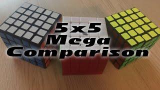 5x5 Mega Speedcube Comparison