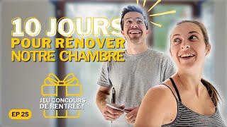 10 JOURS pour RÉNOVER notre entièrement CHAMBRE ! C'était sportif  (+ Jeu concours )