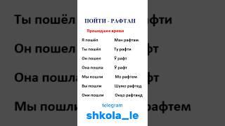 Пойти - рафтан дар забони русӣ #лутфуллоэлмуродов #таджикистан #русскийязык