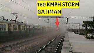 Dangerous 160Kmph Gatiman Express attacks Asaoti - India's FASTEST Train - Indian Railways