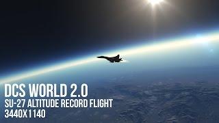 DCS World 2.0: Su-27 Altitude record flight. 3440x1440