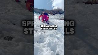 Steep wall skiing (Tuckerman Ravine)
