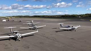 Widerøe - take off at Sandefjord Airport Torp