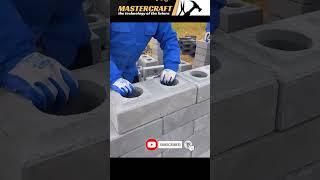 Wall hollow brick block  - Machines that make work easy and good tools #shorts