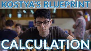 Kostya's Blueprint: Calculation