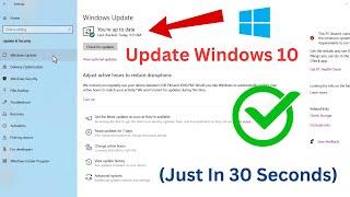 How To Update Windows 10 2024 | Update Your Windows 10 Laptop Computer | Update Windows 10