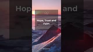 Faith hope and trust