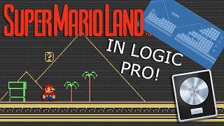 super mario in logic piano roll (midi art)