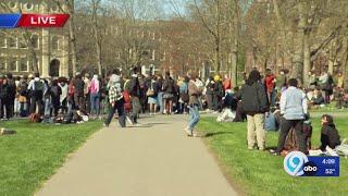 Pro-Palestine protest happening at Cornell University