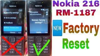 Nokia 216 RM-1187 New Factory Reset