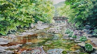 Watercolor Landscape Painting