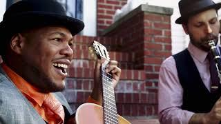 Dennis Lichtman & Jerron "Blind Boy" Paxton at Louis Armstrong's House