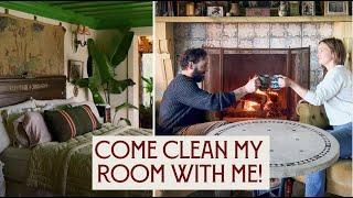 COME CLEAN our bedroom with me! | Calm & grateful productivity...