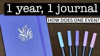 How to fit a full year in one journal  1 journal for the new year