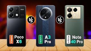 Oppo A3 Pro Vs Xiaomi Poco X6 Vs Infinix Note 40 Pro