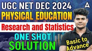 UGC NET Dec 2024 | Physical Education Research & Statistics One Shot Solution | By Monu sir