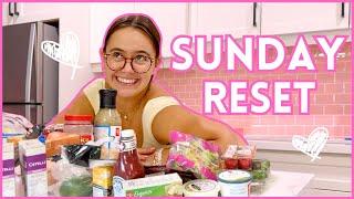 SUNDAY RESET | cleaning, groceries & meal prep