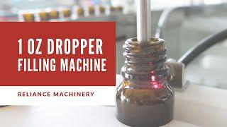 Glass Dropper Bottle RVF Filling Machine, Pipette Capping Machine, Servo System | Reliance